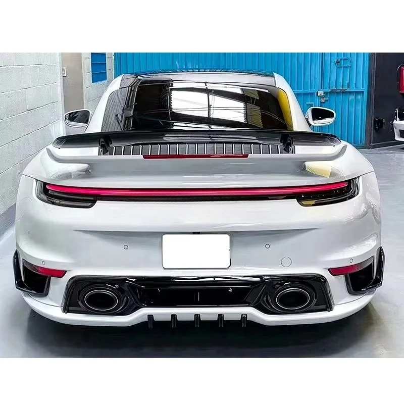Turbo S Techart Kits for  911/992 Excellent Quality Fast Delivery Dry Carbon Fiber Front Bumper Side Skirt Diffuser Wing